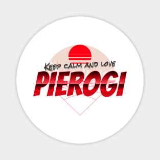 Pierogi Retro Magnet